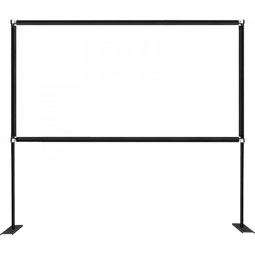 CSAK ÁLLVÁNY! Vetítővászon 226x140 cm állvánnyal mobil projektor vászon 4K HD hordozható filmvászon