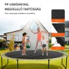 BEMUTATÓ DARAB! Trambulin pót szőnyeg ugrószőnyeg 457 cm-es vázhoz, univerzális ugrószőnyeg megerősített UV-álló szőnyeg