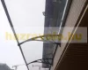 SZÁLLÍTÁS SÉRÜLT! Előtető 300x100 cm fekete keret bronz üregkamrás polikarbonát. Két tartókar között egy darabból áll a tetőlap B típusú kar