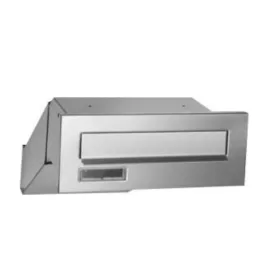   SZÁLLÍTÁS SÉRÜLT! Falba építhető kültéri teleszkópos postaláda 28x11x26-42 cm rozsdamentes acél kétoldalú postaláda