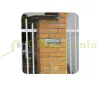 SZÁLLÍTÁS SÉRÜLT! Falba építhető kültéri teleszkópos postaláda 28x11x26-42 cm rozsdamentes acél kétoldalú postaláda
