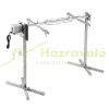HIÁNYOS, SÉRÜLT CSOMAGOLÁS! Malacsütő 116 cm rozsdamentes acél forgónyárs 42W BBQ grill grillkocsi grillnyárs