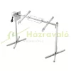 HIÁNYOS, SÉRÜLT CSOMAGOLÁS! Malacsütő 116 cm rozsdamentes acél forgónyárs 42W BBQ grill grillkocsi grillnyárs