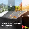 kerti fészer, kerékpársátor, cipzáras feltekerhető ajtó, fém váz, sokoldalú tárolás, sötétszürke