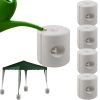 Beer tent pavilion fixing weight, leg-mountable weight that can be filled with water or sand, white 4 pcs