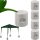 Beer tent pavilion fixing weight, leg-mountable weight that can be filled with water or sand, white 4 pcs