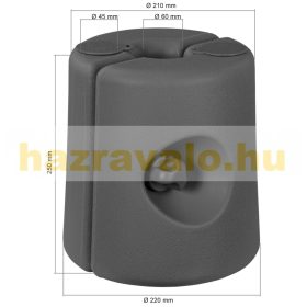   Sörsátor pavilon rögzítő súly, lábra szerelhető nehezék vízzel vagy homokkal feltölthető szürke 4 db