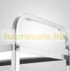 Rozsdamentes tálalókocsi zsúrkocsi saválló acélból 3 polccal 56x100x97,5 cm