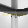Rozsdamentes tálalókocsi zsúrkocsi saválló acélból 3 polccal 56x100x97,5 cm