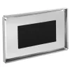 Rozsdamentes tálalókocsi zsúrkocsi saválló acélból 3 polccal 56x100x97,5 cm