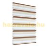 Striped roller blinds white-beige-brown 100x150 cm window shade without drilling 