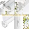 100x150 Strip blind curtain white without drilling window shade 