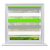 100x150 Sávos roló függöny zöld-szürke-fehér fúrás nélküli ablak árnyékoló 