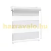 100x230 Sávos roló függöny fehér széles dupla roló zebracsíkos ablak árnyékoló enyhén fényátersztő. 90-es és 100-as ajtóhoz-es ablakhoz is jó, de a hossza állítható illetve teljesen fel is tekerhető 
