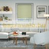 120x160 strip blind curtain wide dulpa blind beige zebra stripe window shade. It is also good for a 120x150 window, but the length can be adjusted and it can also be completely rolled up 