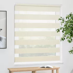 Sávos roló függöny, széles dulpa roló zebracsíkos 125x160 zöld szürke bézs