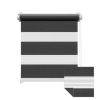 145x160 double strip blind curtain gray zebra stripe window shade slightly translucent. It is also good for a 150x150 window, but the length can be adjusted and it can also be completely rolled up 