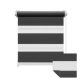 145x160 double strip blind curtain gray zebra stripe window shade slightly translucent. It is also good for a 150x150 window, but the length can be adjusted and it can also be completely rolled up 