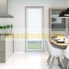 145x160 Striped blind curtain white wide double blind zebra stripe window shade slightly translucent. It is also good for a 150x150 window, but the length can be adjusted and it can also be completely rolled up 