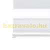 150x160Sávos roló függöny fehér széles dupla roló zebracsíkos ablak árnyékoló enyhén fényáteresztő. 150x150-es ablakhoz is jó, de a hossza állítható illetve teljesen fel is tekerhető 