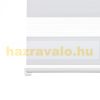 Sávos roló függöny, széles dulpa roló zebracsíkos 150x160 fehér ablak árnyékoló.