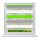 60x150 Striped roller blind green-white-grey window shade without drilling 