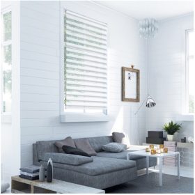   70x150 Sávos roló függöny fehér fúrás nélküli ablak árnyékoló 