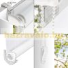70x230 Strip blind curtain white without drilling window shade 