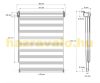 85x150 Strip blind curtain white without drilling window shade 