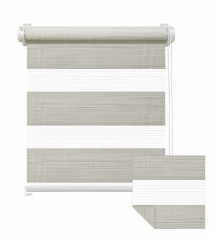 Blackout curtain with stripes, sand color 110x230 cm