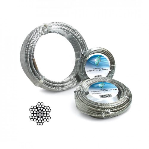 Stainless steel wire rope 3x10 ø3 mm in a 10 meter roll