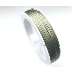   Sodrony ékszerdrót ø 0,38 rozsdamentes 100 méteres tekercs sodrott nemesacél drót műanyag bevonatos