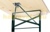 Beer tent set 110 cm beer table and 2 beer benches garden furniture set suitable for 6 people 