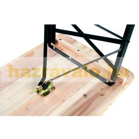   Sörpad szett 177 cm sörasztal és 2 db sörpad 8 fő számára alkalmas kerti bútor garnitúra 