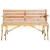 Beer set 2 in 1 folding garden set made of pine wood 138 x 130 x 73 cm