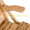 Beer set 2 in 1 folding garden set made of pine wood 138 x 130 x 73 cm