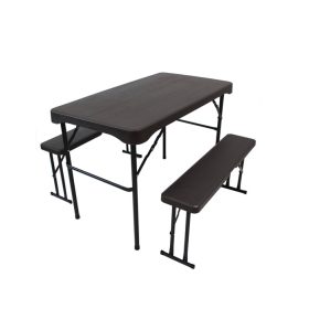   Sörpad szett kerti bútor szett 2 sörpad 1 asztal kemping bútor bőröndasztal