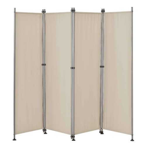 Outdoor partition wall, accordion screen 170x215 cm beige