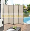 Outdoor partition wall, accordion screen 170x215 cm beige