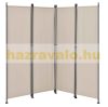 Outdoor partition wall, accordion screen 170x215 cm beige