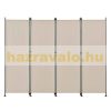 Outdoor partition wall, accordion screen 170x215 cm beige