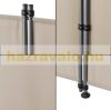Outdoor partition wall, accordion screen 170x215 cm beige