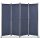 Outdoor partition wall, accordion screen 170x215 cm blue