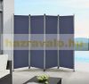 Outdoor partition wall, accordion screen 170x215 cm blue
