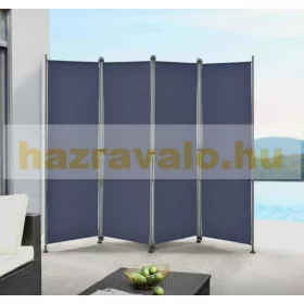  Kültéri spanyolfal térelválasztó, harmonika paraván 170x215 cm kék