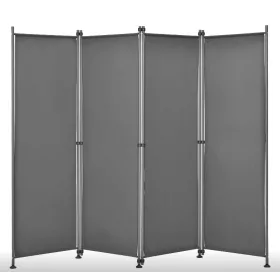   Kültéri spanyolfal térelválasztó, harmonika paraván 170x215 cm szürke