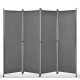 Outdoor partition wall, accordion screen 170x215 cm gray