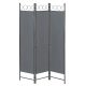 Spanish wall, partition screen 3 decorative panels 120x171 cm in dark gray