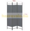 Spanish wall, partition screen 3 decorative panels 120x171 cm in dark gray