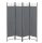 Spanish wall, partition screen 4 decorative panels 160x171 cm in dark gray color